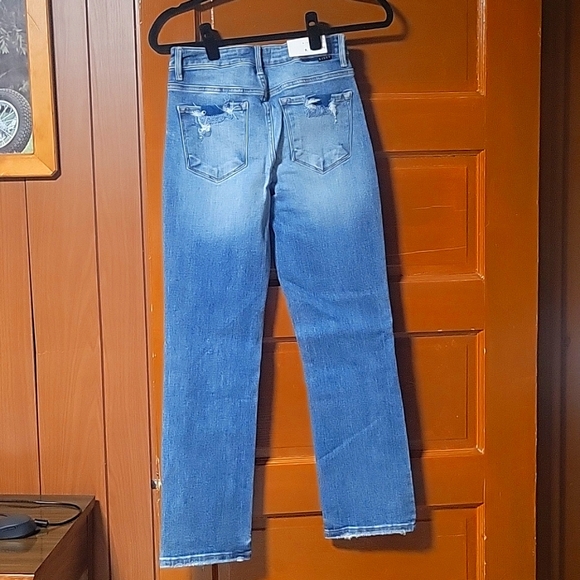 Risen Mid Rise Straight Jeans - Picture 2 of 2